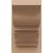 Ekena Millwork 8-in W x 12-in D x 12-in H Balboa Trad Rough Cedar Woodgrain TimberThane Outlooker, Primed Tan OUTUR080X12X12BOA04RCPR - alternate 5